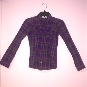 Purple flannel shirt